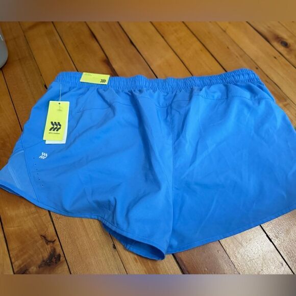 All In Motion Mid Rise Running Shorts Vibrant Blue 3" NWT Size XL - Picture 10 of 11